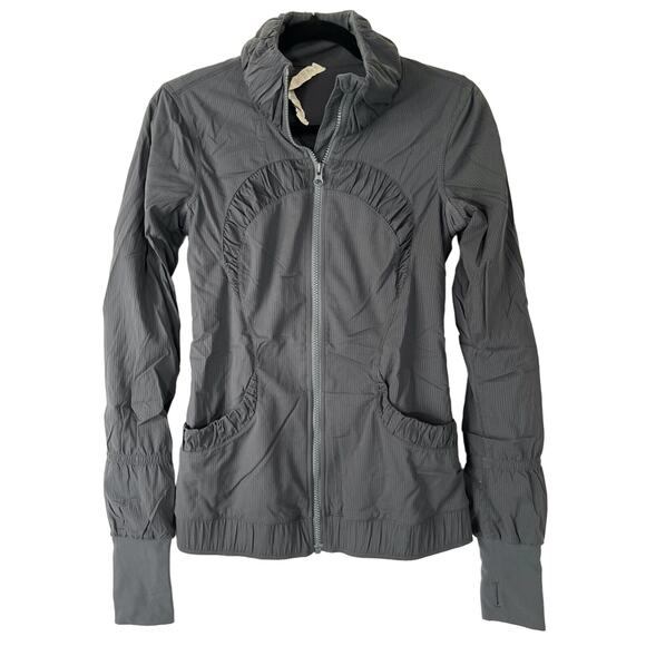 LULULEMON Dance Studio Jacket Full Zip Women's Jacket Gray Size 4 - Picture 1 of 11